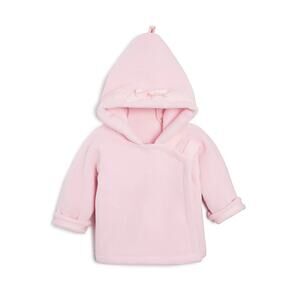 Widgeon Baby Girl Pink Bow Warmplus Polartec Fleece Hooded Jacket Coat 12 months